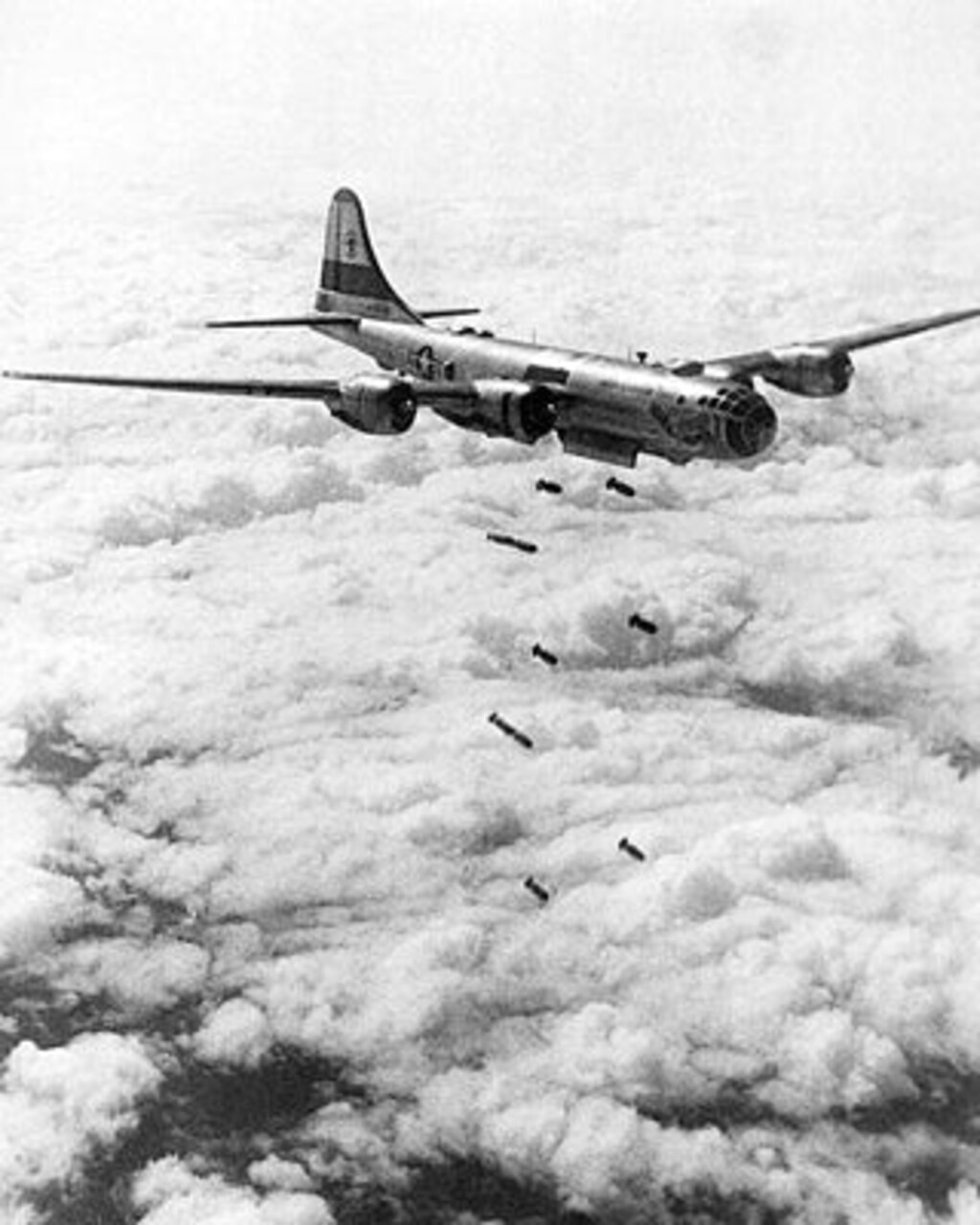 Framed Art B-29 Superfortress Bombing Over Korea, Auguest, 1951 by McMahan Photo Archive 8 x 10